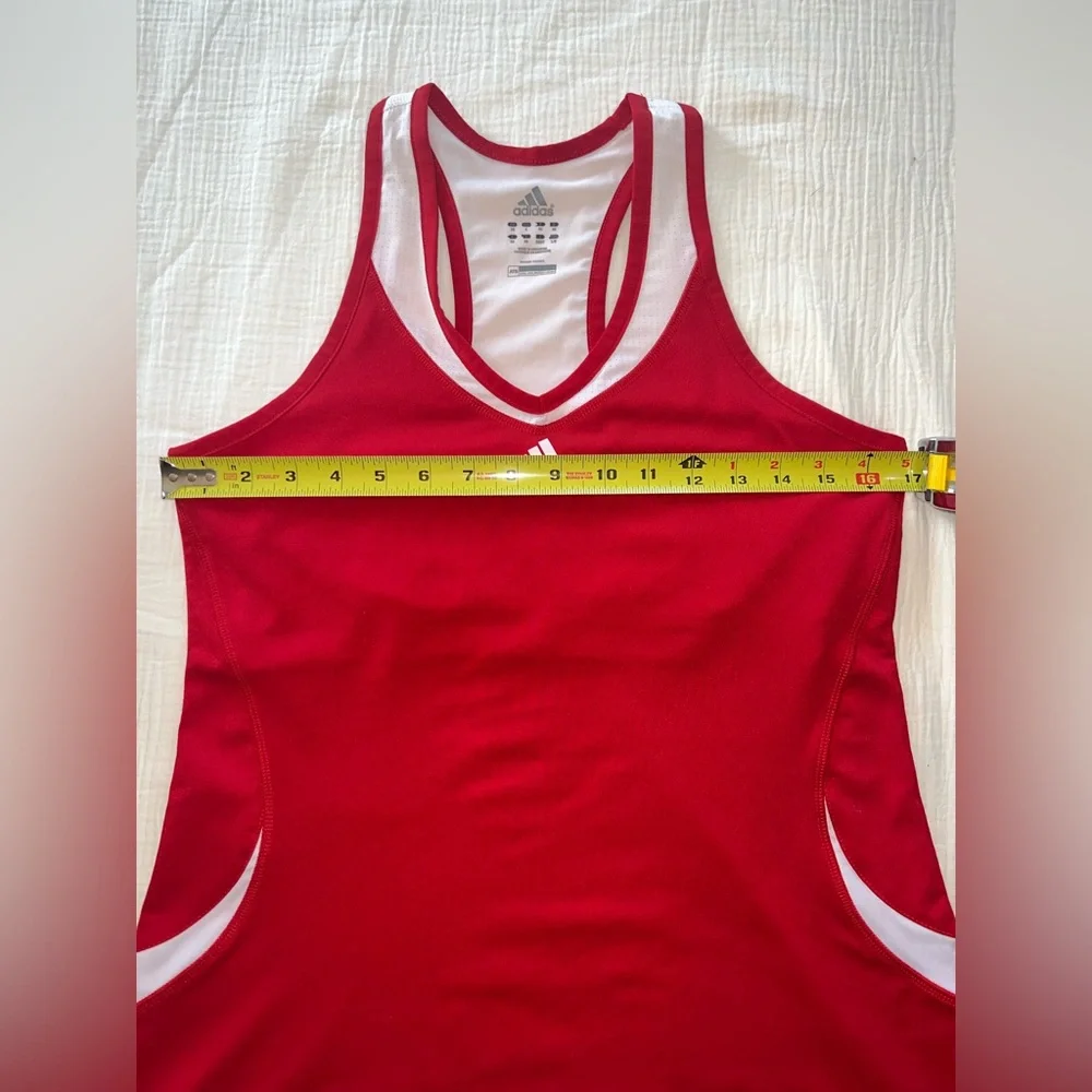 Adidas Red & White ATS Cool Racerback Tank Top | Size L - Picture 8 of 9